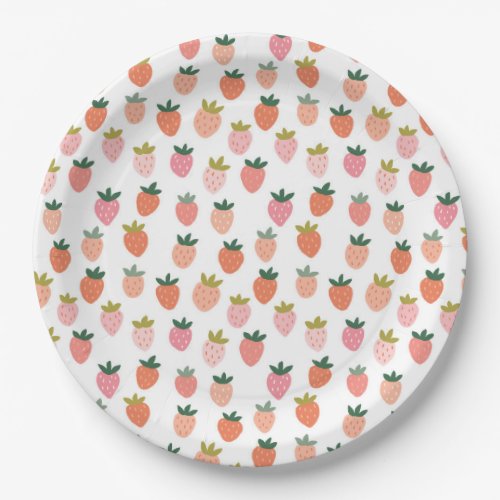 Cute Strawberry Paper Plates