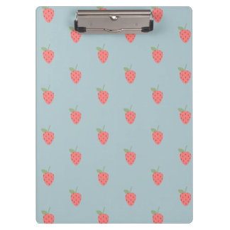 Cute Strawberry Pattern Aesthetic | Kawaii  Clipboard