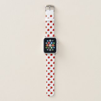 Cute Strawberry Pattern Apple Watch Band