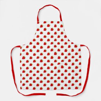 Cute Strawberry Pattern  Apron