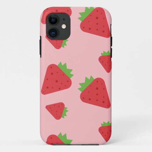 Cute Strawberry Pattern  iPhone 11 Case