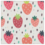 Cute Strawberry Pattern Fabric