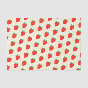 Cute Strawberry Pattern For DIY Decoration & Craft Tissue Paper