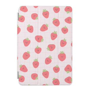Cute Strawberry Pattern – Kawaii Strawberry iPad Mini Cover