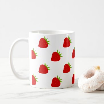 Cute Strawberry Pattern Kids Mug