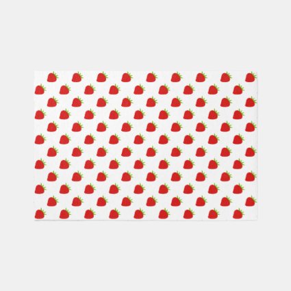Cute Strawberry Pattern Kids Playroom or Nursery