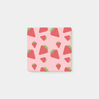 Cute Strawberry Pattern Post-it Notes