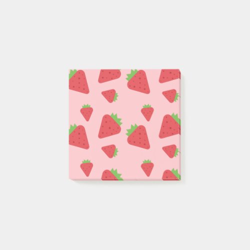 Cute Strawberry Pattern  Post_it Notes
