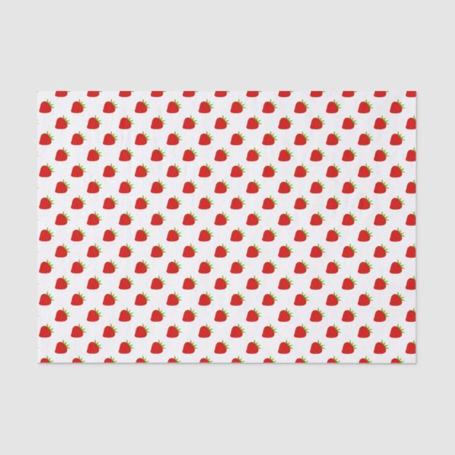 Cute Strawberry Pattern Tissue Paper (Front)