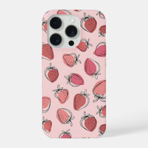 Cute Strawberry Pink Pattern Phone Case