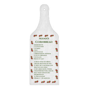 Cute Strawberry Recipe Cutting Board