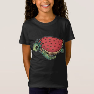 Cute Strawberry Sea Turtle Adorable Ocean Animal & T-Shirt