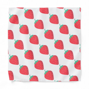 Cute Strawberry Summer Pet Lover Aesthetic Pattern Bandana
