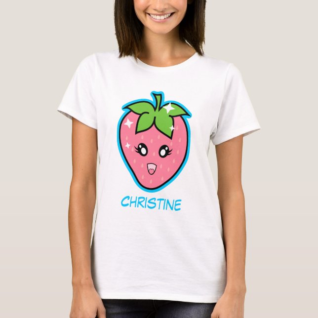 Cute Strawberry T-Shirt (Front)