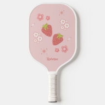 Cute Strawberry with Flowers.