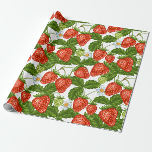 Cute Strawberry Wrapping Paper