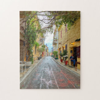 Cute Street In Athens Greece Jigsaw Puzzle
