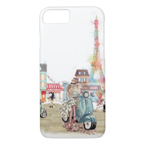 Cute streets of Paris collage iPhone 87 Case