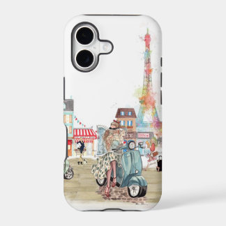 Cute streets of Paris collage iPhone 17 Case