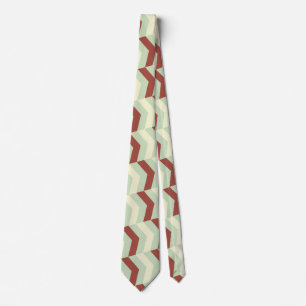 Cute Stripe Herringbone Lemon Green Neck Tie