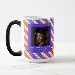 Cute Stripe Print Class Reunion Color Morph Mug
