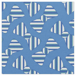 Cute Striped Bowties Blue Baby Boy Fabric