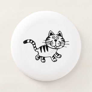 Cute Striped Kitten Drawing Wham-O Frisbee