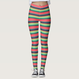 Cute Striped vintage colors Leggings