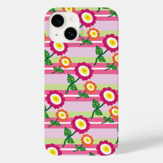 Cute Stripes and Flowers iPhone 7 Case