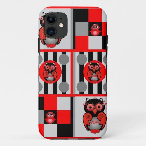 Cute stripes and Owls iPhone 5 case