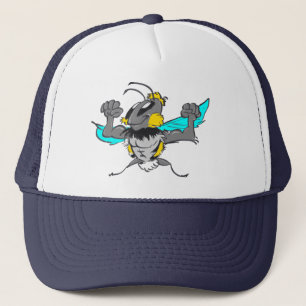 Cute Strong Bumble Bee Cartoon Trucker Hat