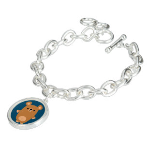 Cute Strong Cartoon Bear Charm Bracelet