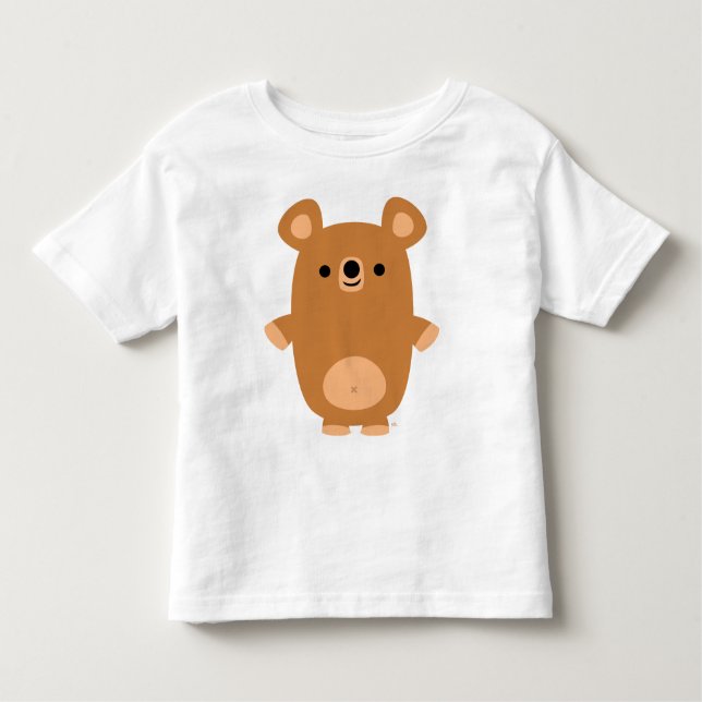 Cute Strong Cartoon Bear children T-shirt (Front)