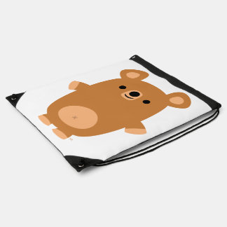 Cute Strong Cartoon Bear drawstring Backpack