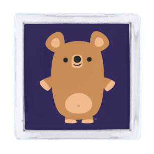 Cute Strong Cartoon Bear Lapel Pin