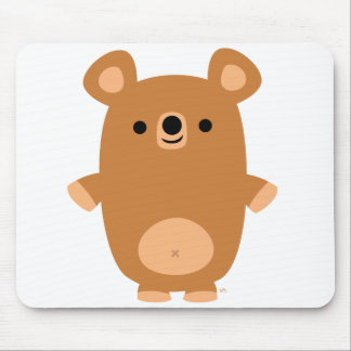 Cute Strong Cartoon Bear mousepad