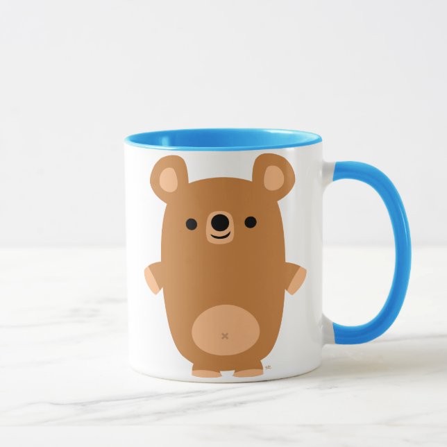 Cute Strong Cartoon Bear Mug (Right)