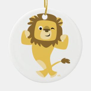 Cute Strong Cartoon Lion Ornament
