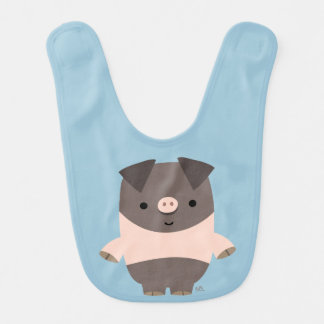Cute Strong Cartoon Pig Baby Bib