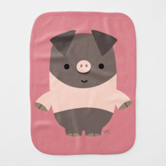 Cute Strong Cartoon Pig Burp Cloth