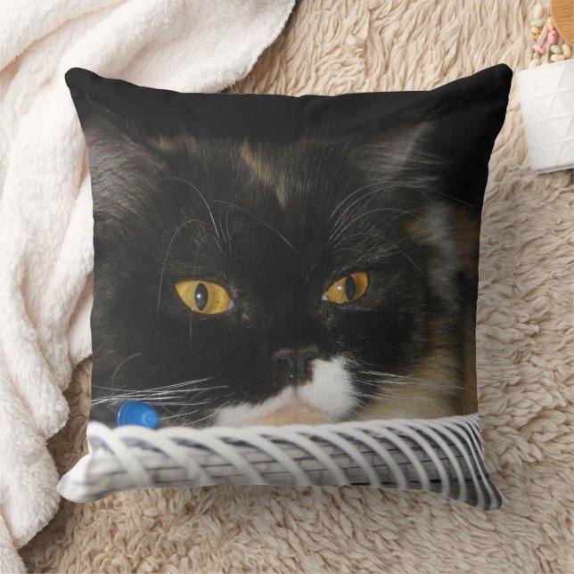 Cute Studding Cat Throw Pillow (Blanket)