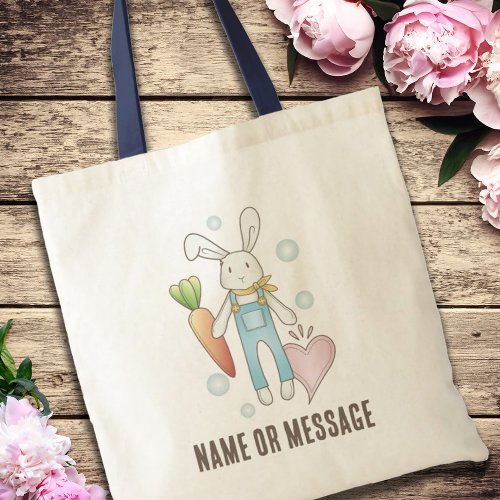 Cute Stuffed Animal Bunny Tote Bag