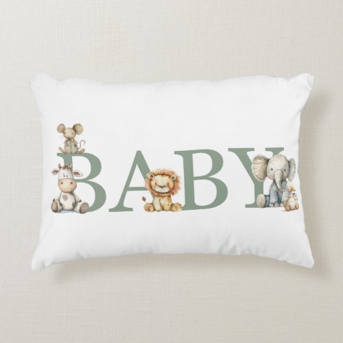 Cute Stuffed Animals Baby Accent Pillow