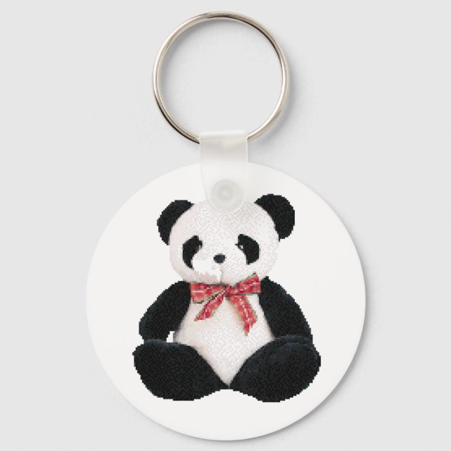 Cute Stuffed Panda Keychain (Front)