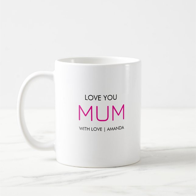 Cute, Stylish and Awesome Mom  Coffee Mug (Left)
