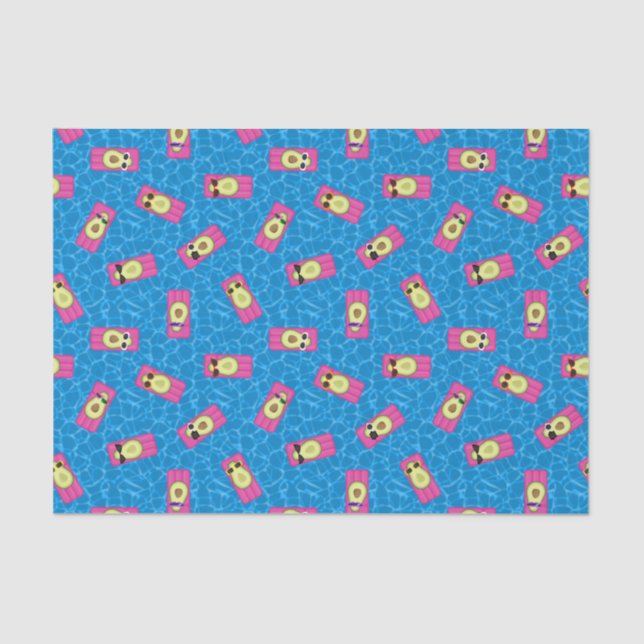 Cute Stylish Avocados Tissue Paper (Front)