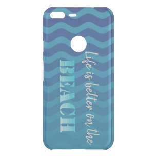 Cute Stylish Beach,Blue Waves Uncommon Google Pixel XL Case