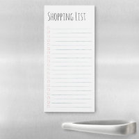 Cute Stylish Checkbox Lined Shopping List