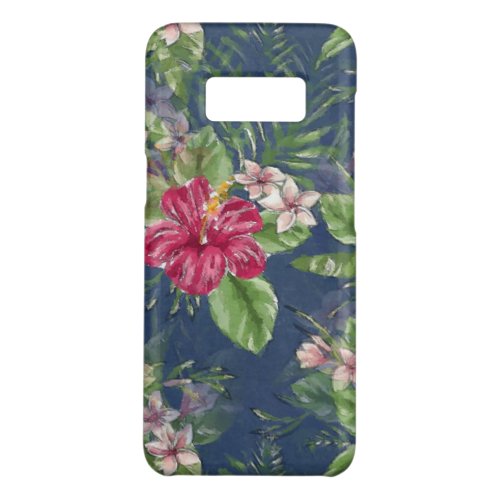 Cute Stylish Colors Tropical Hawaii Floral Pattern Case_Mate Samsung Galaxy S8 Case