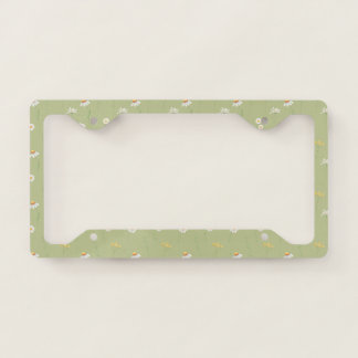 Cute Stylish Daisy Pattern License Plate Frame